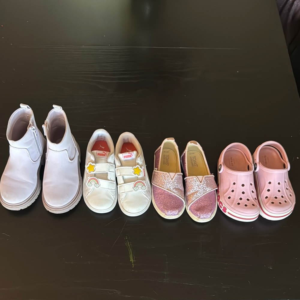 Girls Pink and Purple Shoes